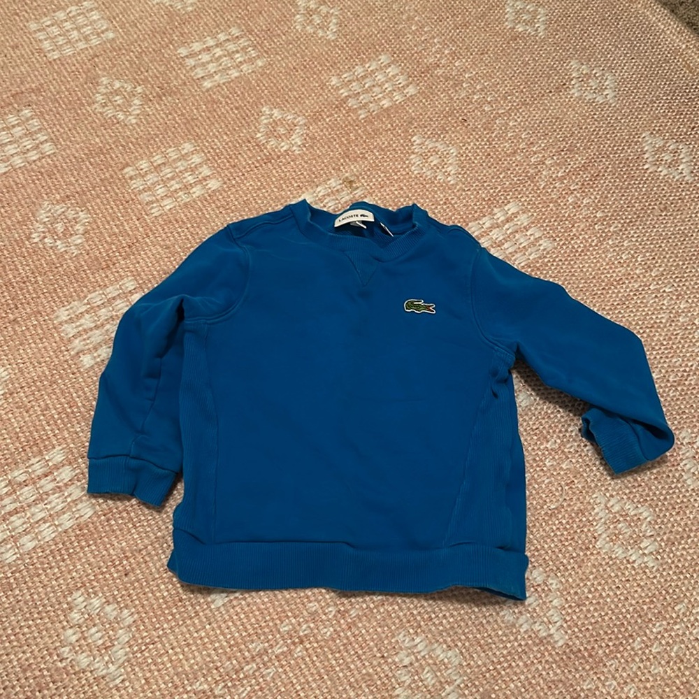 Lacoste boys blue sweater